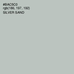 #BAC5C0 - Silver Sand Color Image